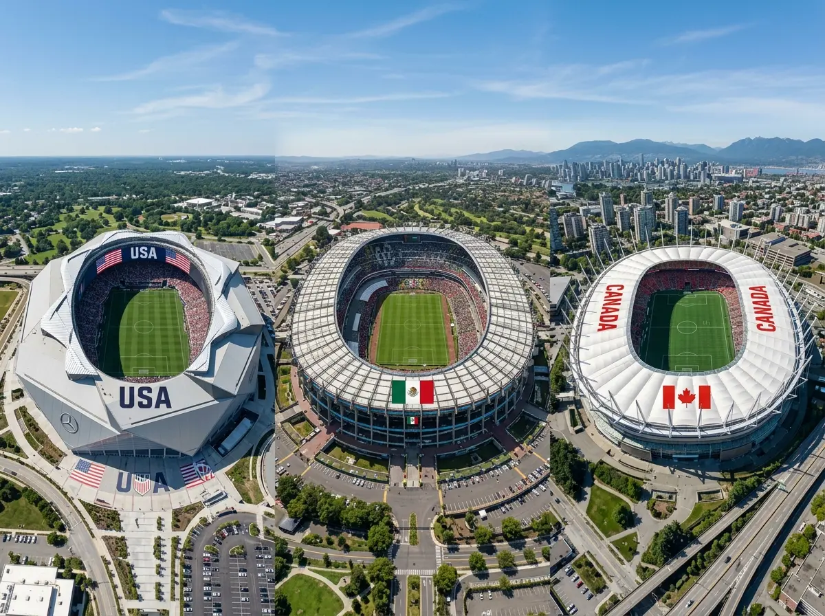 MM-kisat 2026 stadionit Yhdysvalloissa, Meksikossa ja Kanadassa